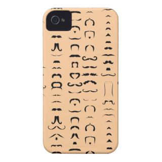 Funny mustache, multiple mustaches iPhone 4 cases