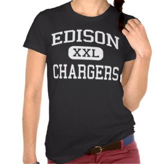 Edison   Chargers   High School   Milan Ohio T Shirts