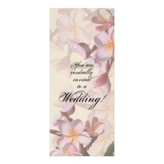 Plumeria Flowers Wedding Invitation