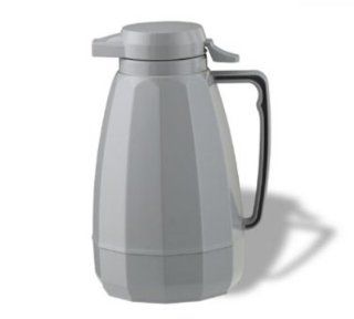 Service Ideas NG501GR .6 liter Coffee Server w/ Push Button Lid, Gray, Case of 6 Serveware Kitchen & Dining