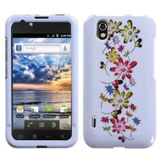 Hard Plastic Snap on Cover Fits LG AS855 LS855 US855 VM855 Marquee Falling Flowers + LCD Screen Protective Film Alltell, US Cellular, Virgin Mobile, Sprint Cell Phones & Accessories