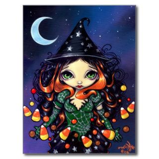 "Little Candy Witch" Postcard
