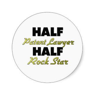Half Patent Lawyer Half Rock Star Stickers