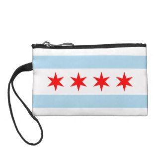 Chicago Flag Bagettes Bag Coin Wallet