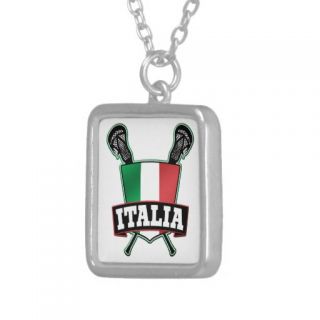 Italy Italia Lacrosse Pendants