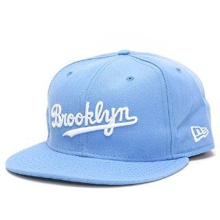 Brooklyn Dodgers Columbia/White 59FIFTY Fitted Cap  Sports Fan Baseball Caps  Sports & Outdoors