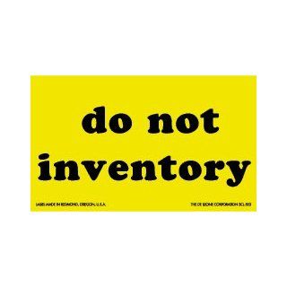 Do Not Inventory Labels, 3" X 5", scl 503, 500 Per Roll 
