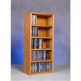 Wood Shed Solid Oak Wall Mount CD Racks TWS 503 1   Audio Video Media Cabinets