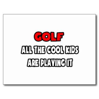 Funny Golf Coach Shirts and Gifts Post Cards