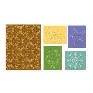 Sizzix Textured Impressions Embossing Folders (5 Pack) Sizzix Cutting & Embossing Dies