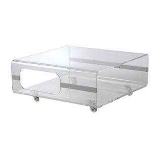Euro Style 'Matthew' Clear Acrylic Coffee Table Euro Style Coffee, Sofa & End Tables