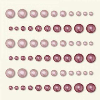 Opaline Adhesive Half Pearls Rose/Blush