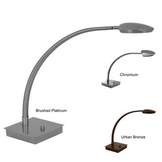 Mondoluz 'Pelle' 1 light Curved Arm Table Lamp Mondoluz Table Lamps