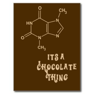 Its a Chocolate Thing Funny Card Post Cards
