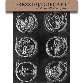 Dress My Cupcake DMCC049 Chocolate Candy Mold, 12 Days of Christmas 7 12 Kitchen & Dining