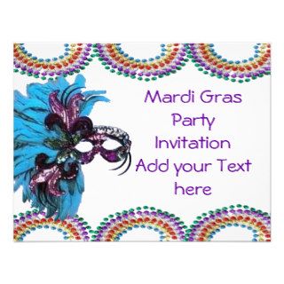 Mardi Gras Fat Tuesday Party Invitation