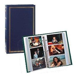 Pioneer Classic 3 Ring Photo Album with Navy Blue Cover, Holds 504 4x6" Photos, 3 Per Page   Bookshelf Albums