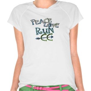 PEACE LOVE RUN CC   Cross Country T Shirt