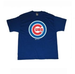 Stitches Athletic Gear Chicago Cubs Big Logo Adult T shirt (X Large)  Sports Fan T Shirts  Clothing