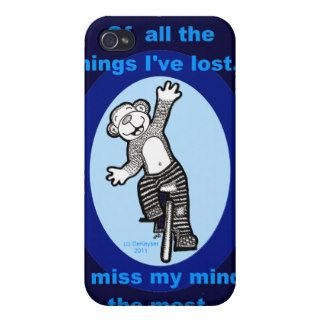 Monkey Unicycle Of all the things I've lost iPhone 4 Covers