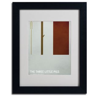 Christian Jackson 'The Three Little Pigs' Framed Giclee Print Matted Art Trademark Fine Art Canvas