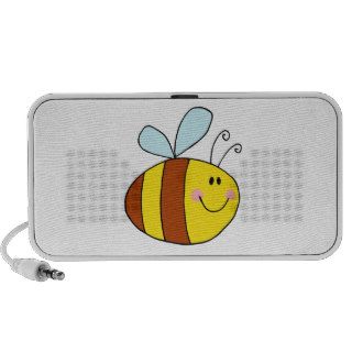 happy flying honeybee honey bee cartoon iPod speaker