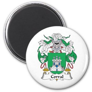 Corral Family Crest Refrigerator Magnets