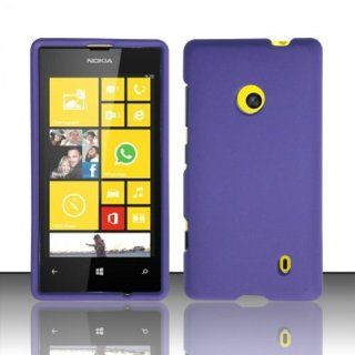 3 in 1 Bundle For Nokia Lumia 521   Hard Case Snap on Cover (Purple)+ICE CLEAR(TM) Screen Protector Shield(Ultra Clear)+Touch Screen Stylus Cell Phones & Accessories