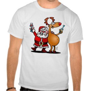 Santa Claus and his Reindeer Tshirt