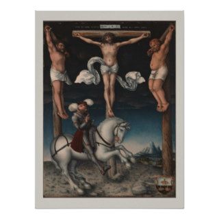 Crucifixion with Converted Centurion Print