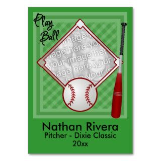 Your Baseball Trading Card Business Card Template