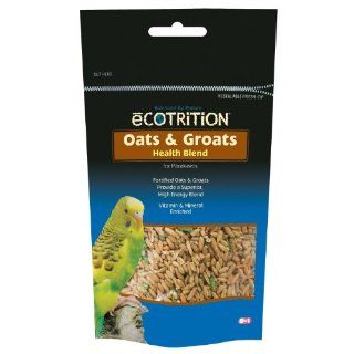 eCOTRITION Oats and Groats Health Blend Food for Parakeets, 8 Ounce  Pet Food 