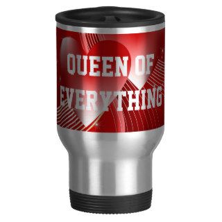 Queen Of Everything Hearts Travel Mug