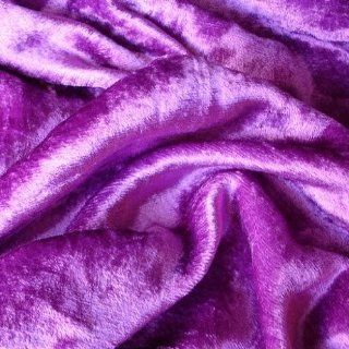 56" Wide Violet Purple Velvet Fabric By the Yard