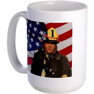  American Firefighter Large Mug   Standard Kitchen & Dining