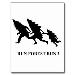 Run Forest Run Post Cards