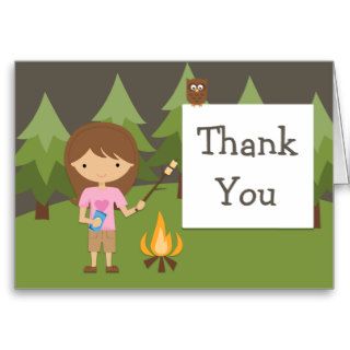 Camping Party Thank You Greeting Cards