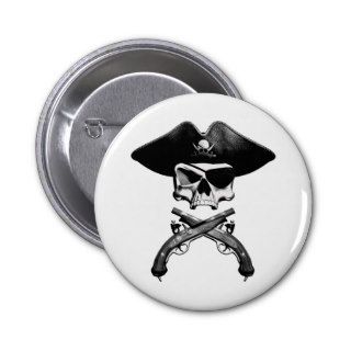 Pirate Skull Pinback Buttons