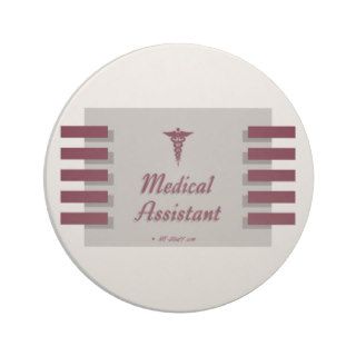 Medical Assistant Caduceus Coasters