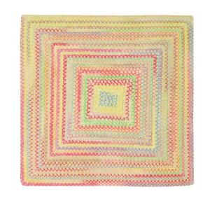 Capel Country Grove Concentric Buttercup 5 ft. 6 in. Square Area Rug 0058QS05060506150