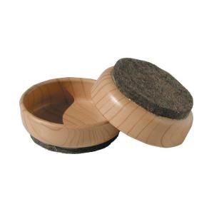 Shepherd 2 3/8 in. FeltGard Furniture Cups with Felt Bases 4 Pack 9364
