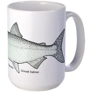  Chinook Salmon Large Mug   Standard Kitchen & Dining