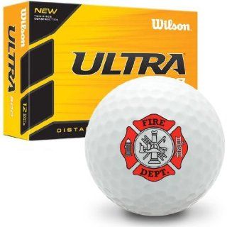 Fire Department   Wilson Ultra 500 Novelty Golf Ball  Standard Golf Balls  Sports & Outdoors