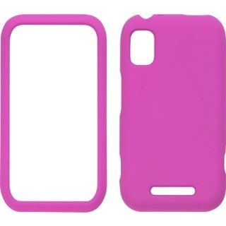 Pink Soft Touch Snap Case for Motorola MB508 Flipside Cell Phones & Accessories