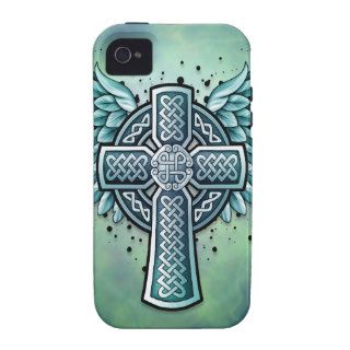 Celtic Cross with Wings Vibe iPhone 4 Cover
