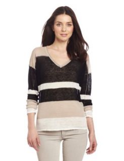 525 America Women's Slub Stripe Sweater Pullover Sweaters