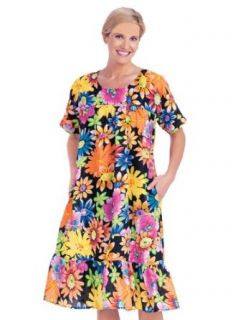 Ruffled Floral Dresses   Misses' Sizes, Color Blue, Size SM