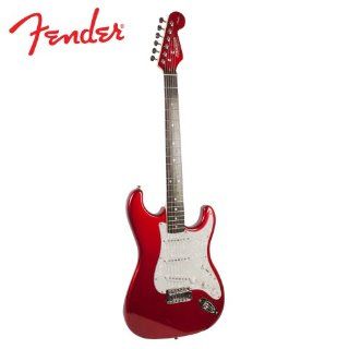 Fender Starcaster Fiesta Red Guitar with White Pickguard Musical Instruments