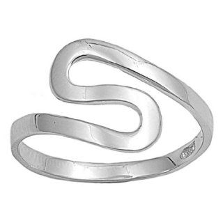 Sterling Silver Free Form Ring Jewelry Form Jewelry
