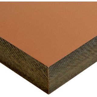Phenolic Sheet, Tan, 1" Thickness, 6" Width, 12" Length (Pack of 1) Specialty Plastics Raw Materials
